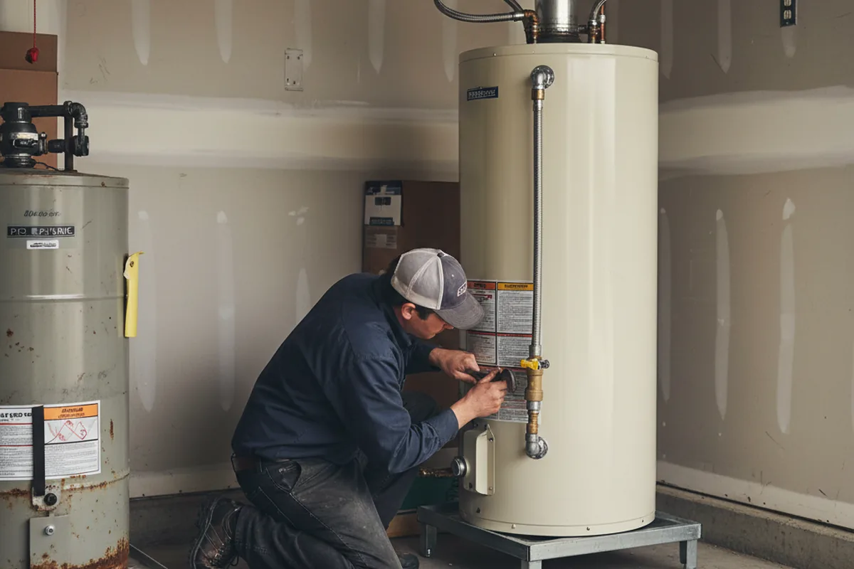 Water heater and shutoff valve replacement in South Amboy